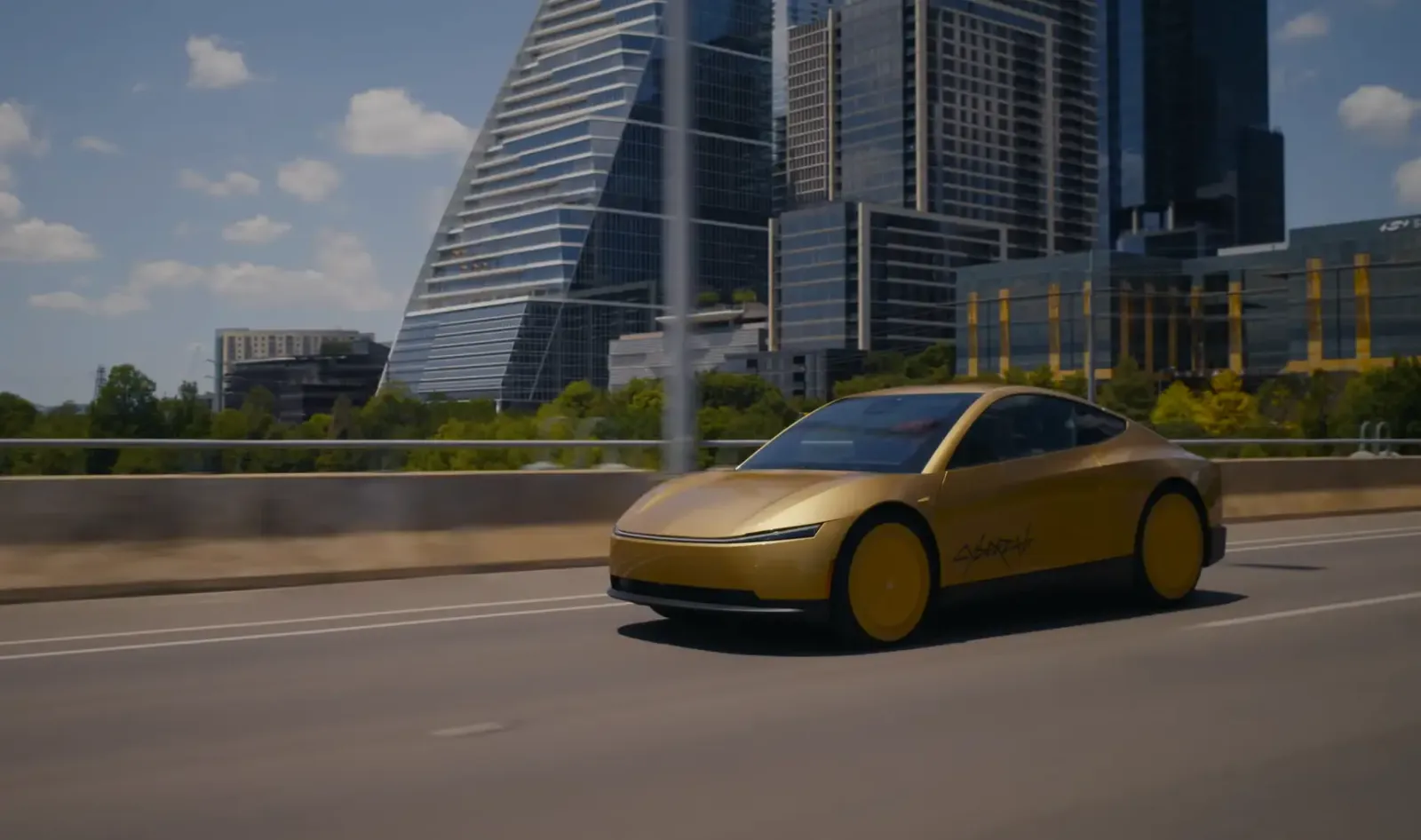Cybercab, el vehículo autónomo de Tesla que se utiliza como robotaxi