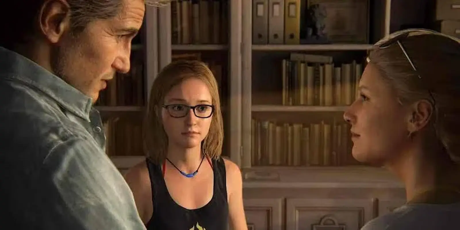 Nathan Drake, su hija Cassie y Elena Fisher en el epílogo de Uncharted 4, el antecedente del nuevo Uncharted