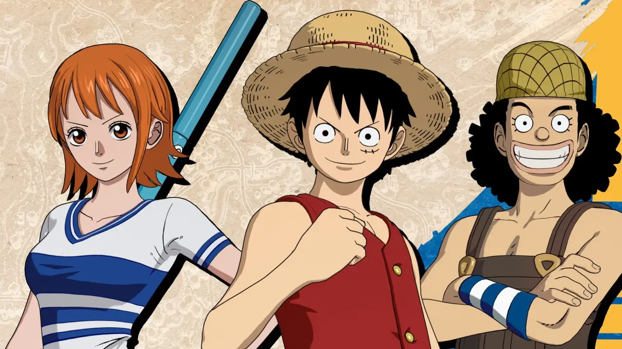Luffy, Nami y Usopp, los personajes de One Piece cuyas skins llegan a la tienda de Fortnite con la temporada Cazatesoros