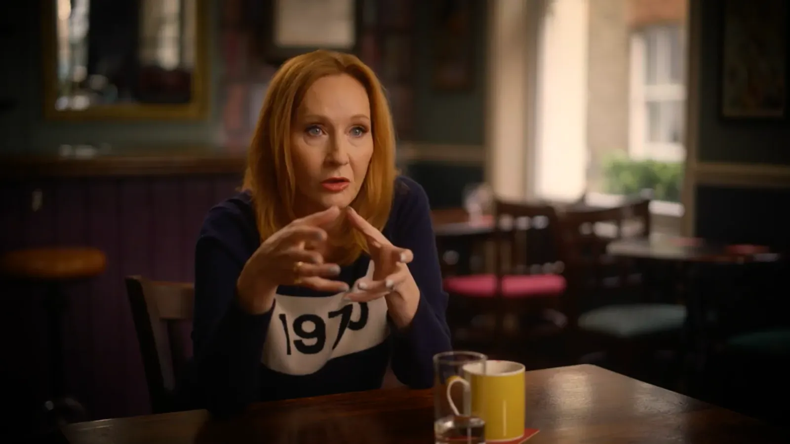 Captura de pantalla de un video de J.K Rowling titulado On Writing - Part Three