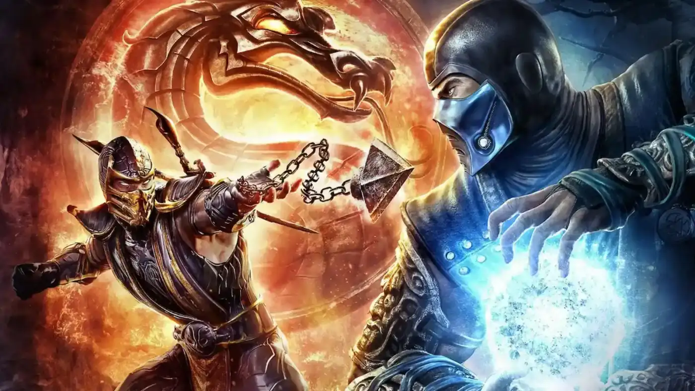 Scorpion y Sub-Zero enfrentados en el arte oficial de Mortal Kombat 9