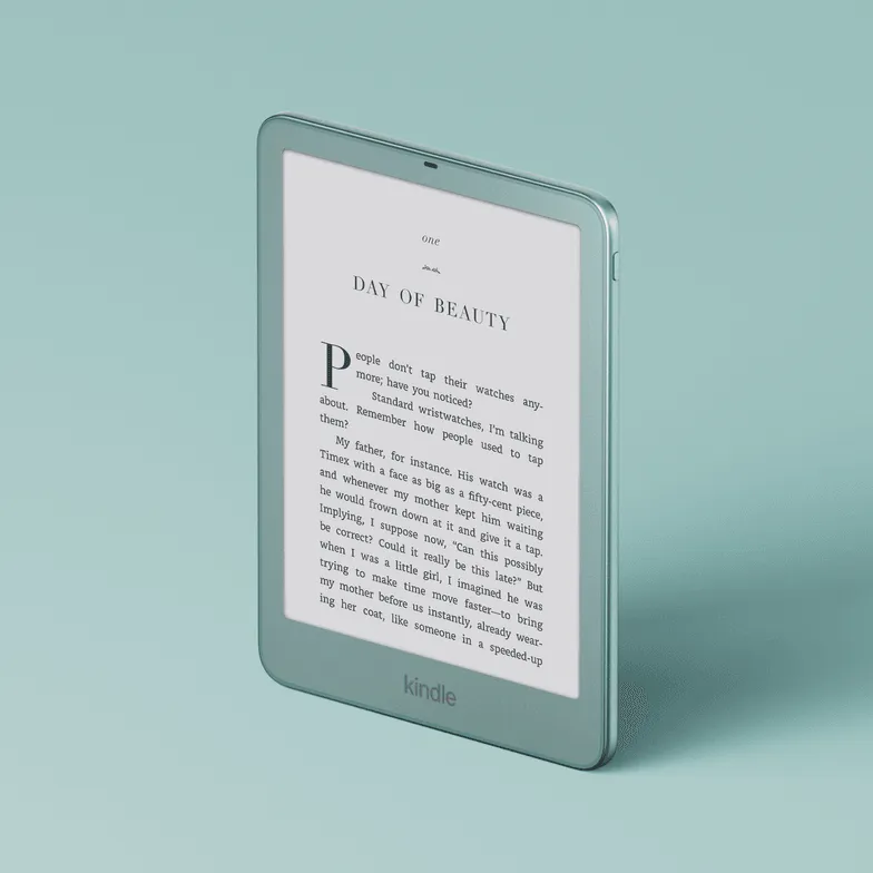 Kindle Paperwhite Signature Edition en color Seaglass Green, con sensor de luz automático
