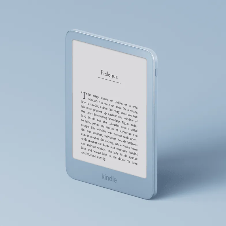 Nuevo Kindle 2026 en color Alpine Sky con tapa de aluminio